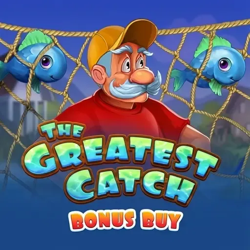 Fischer mit Fischen im The Greatest Catch Slot auf Flagman Casino