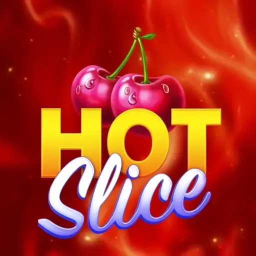 Hot Slice Slot mit Kirschen und feurigem Hintergrund auf Flagman Casino