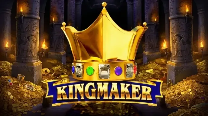 Goldene Krone Kingmaker Slot im Schatztempel auf Flagman Casino